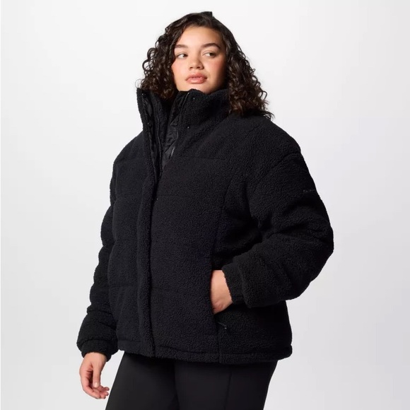 Brand new Columbia Women's Ruby Falls Novelty Sherpa Puffer Jacket 1x